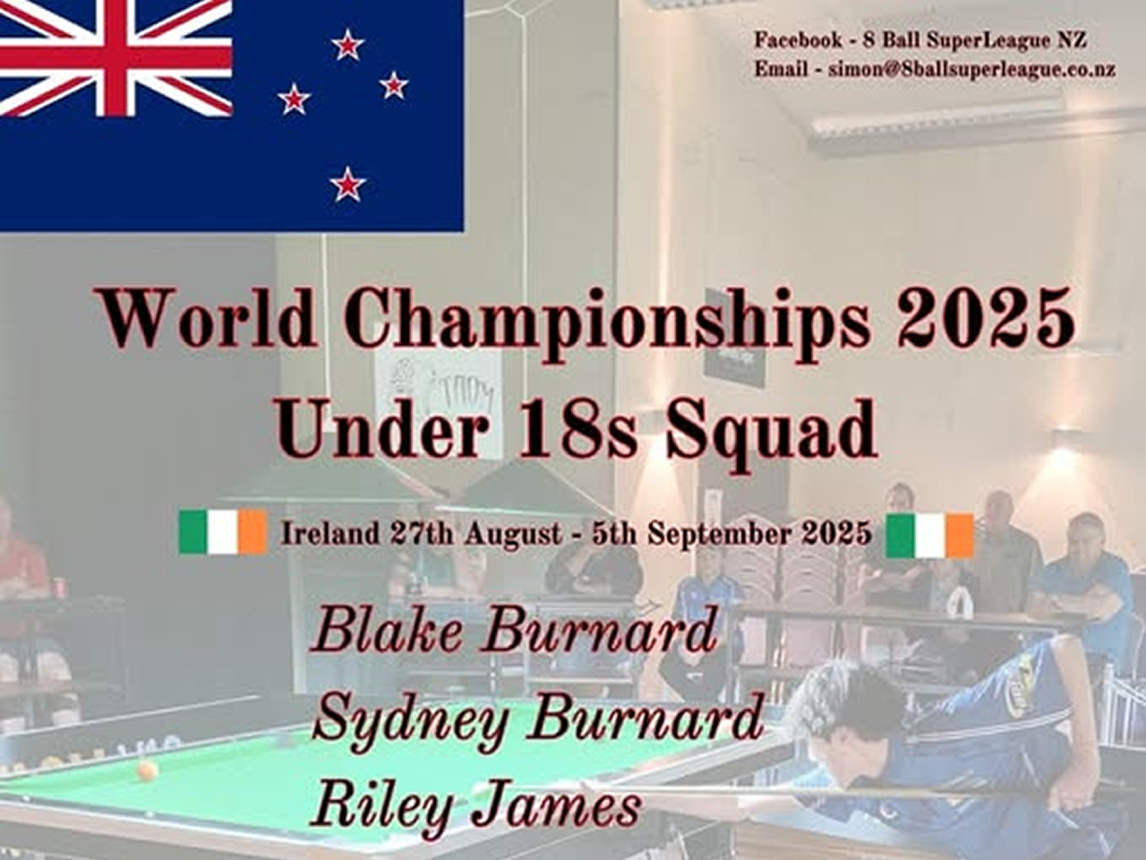 2025 World Champs – Under 18s squad named